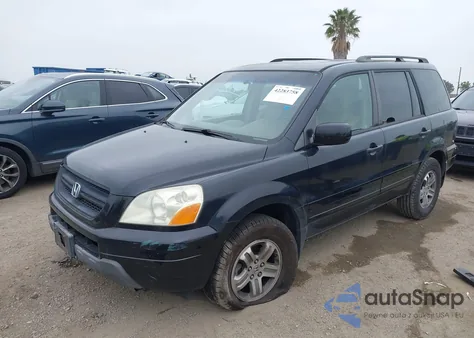 2005 Honda Pilot Ex-L from USA, damaged, VIN 2HKYF18565H566536